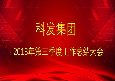 集團公司召開2018年三季度各業(yè)務(wù)板塊工作總結(jié)大會